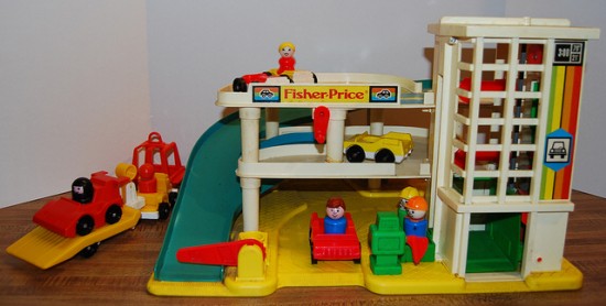 vintage fisher price race track