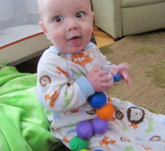 Melissa and Doug Build an Inchworm grasping toy